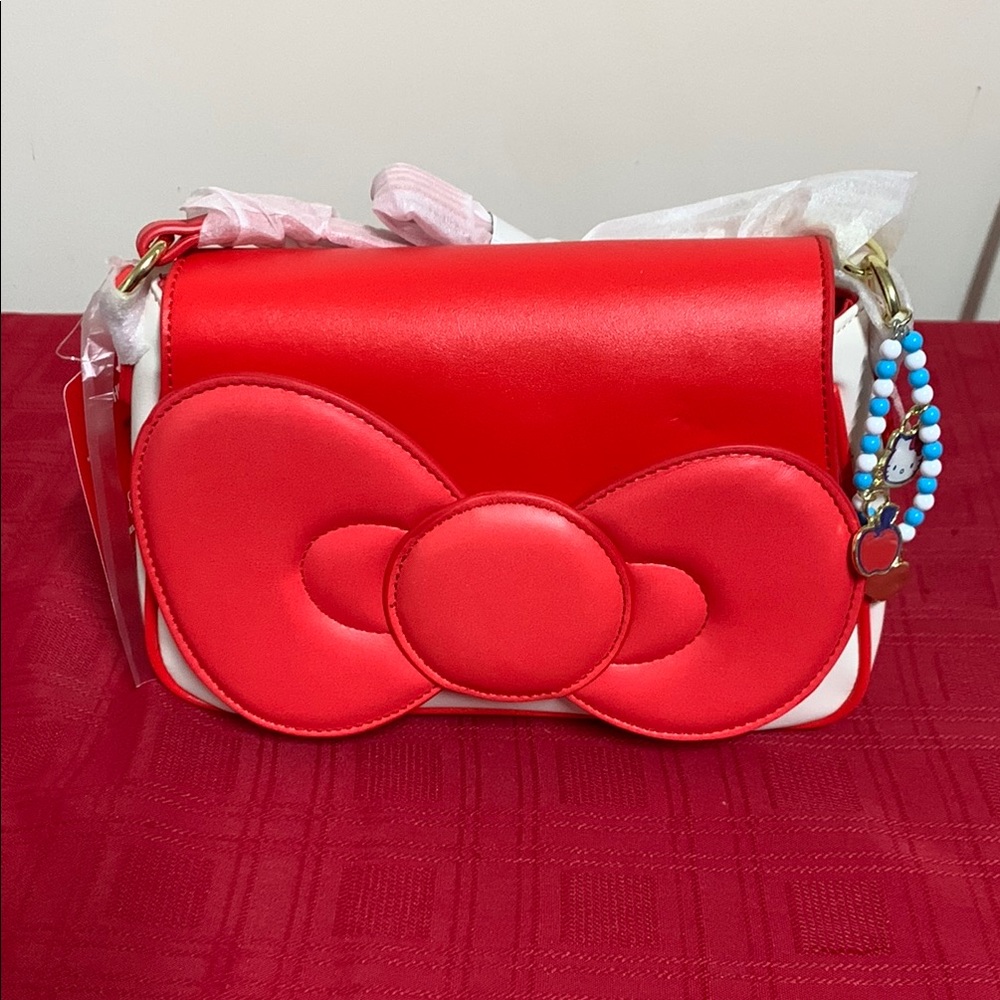 Hello Kitty Red Bow Accent Women's Bag